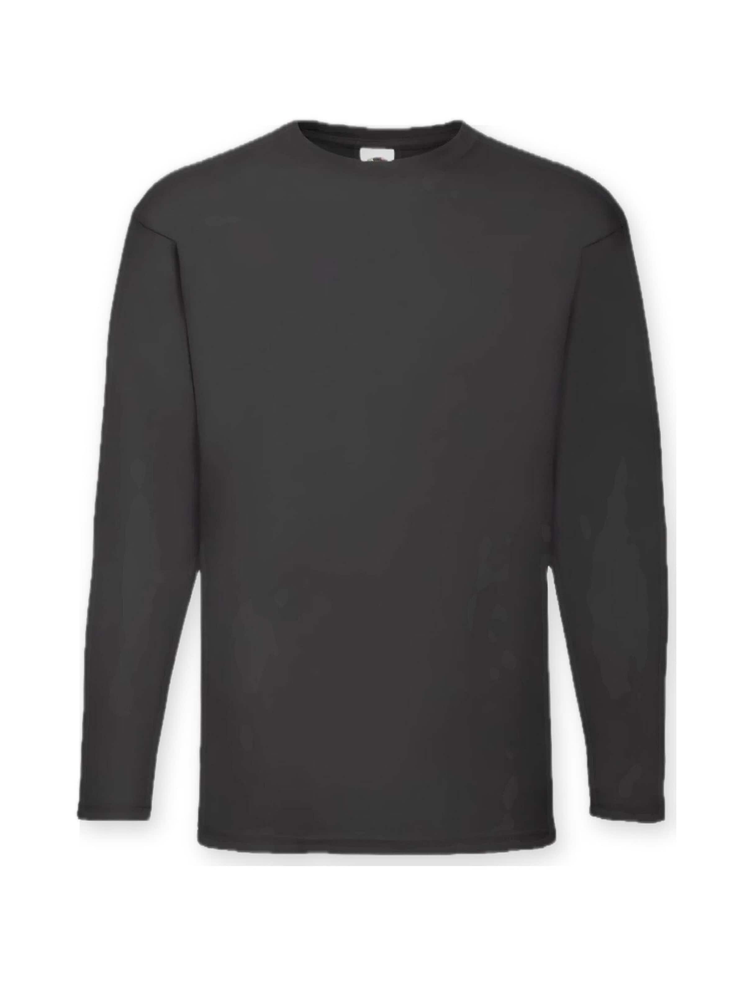 Sweat-shirt FRUIT OF THE LOOM en noir : devant