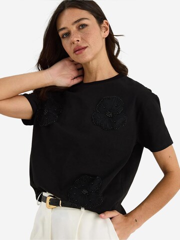 T-shirt Bianco Lucci en noir