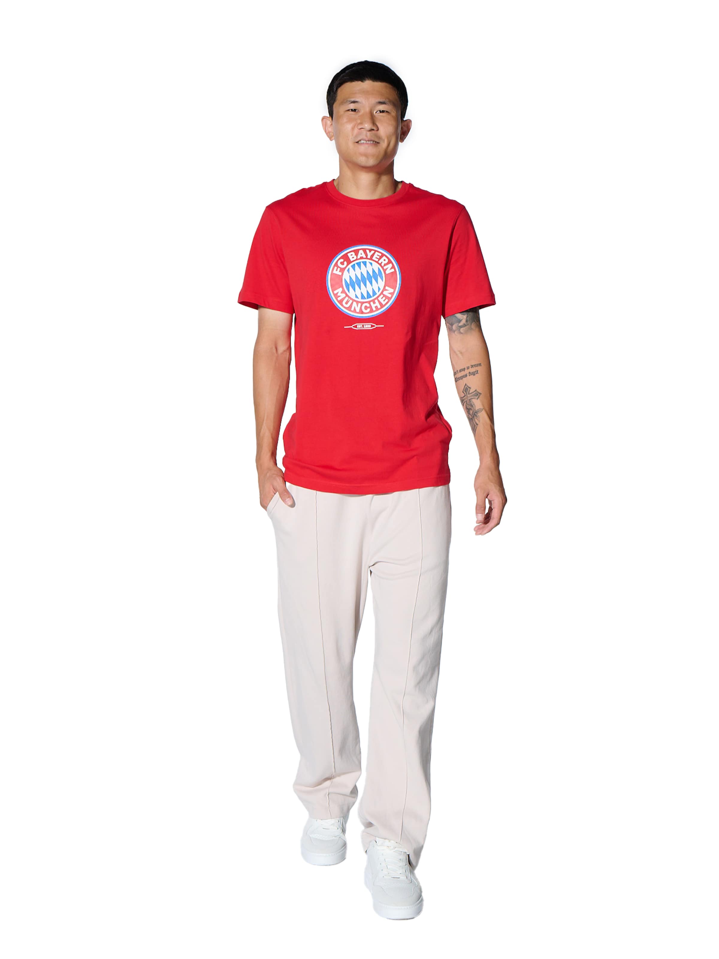 FC BAYERN MÜNCHEN T-Shirt 'Essential' in Rot