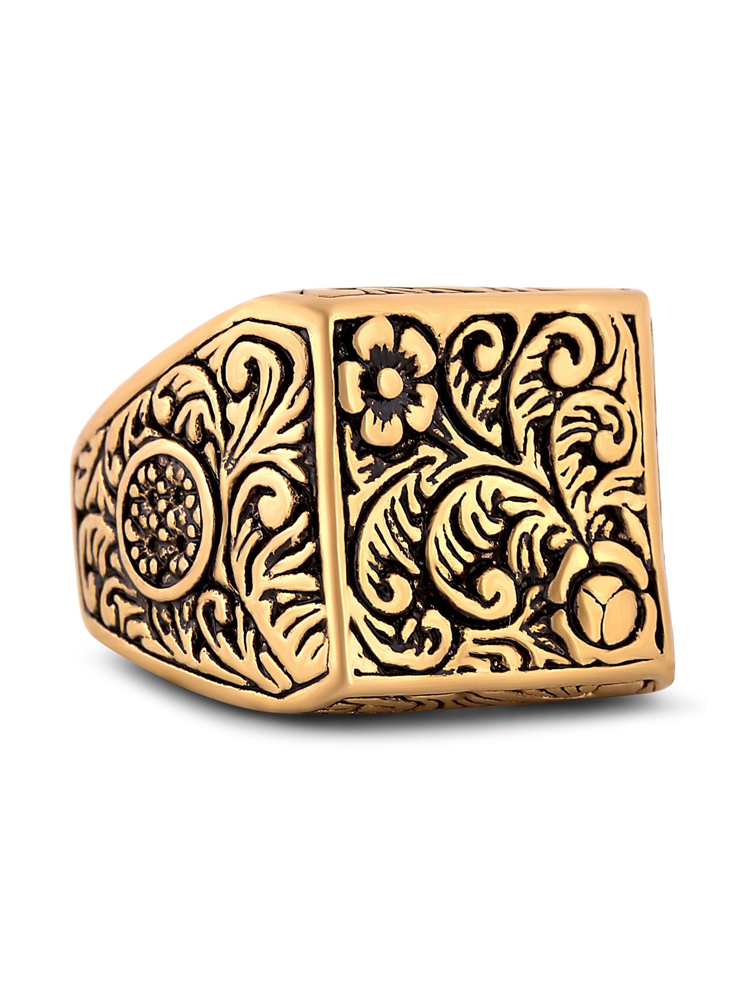 Akitsune Ring 'Floral'‌‌‌‌‌ in Gold