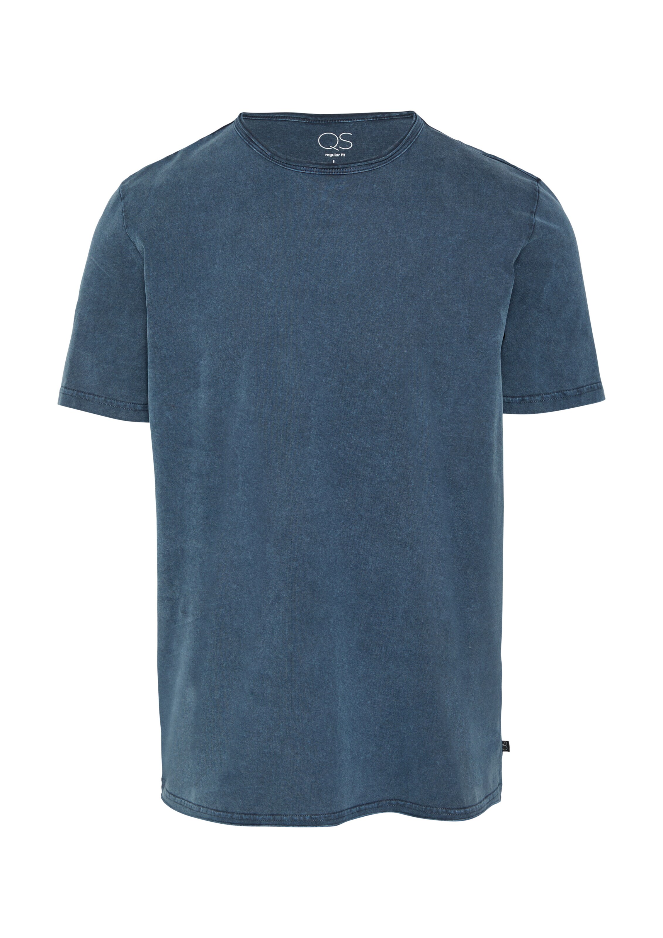 T-Shirt QS en bleu : devant
