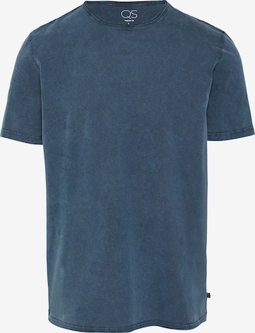 T-Shirt QS en bleu : devant