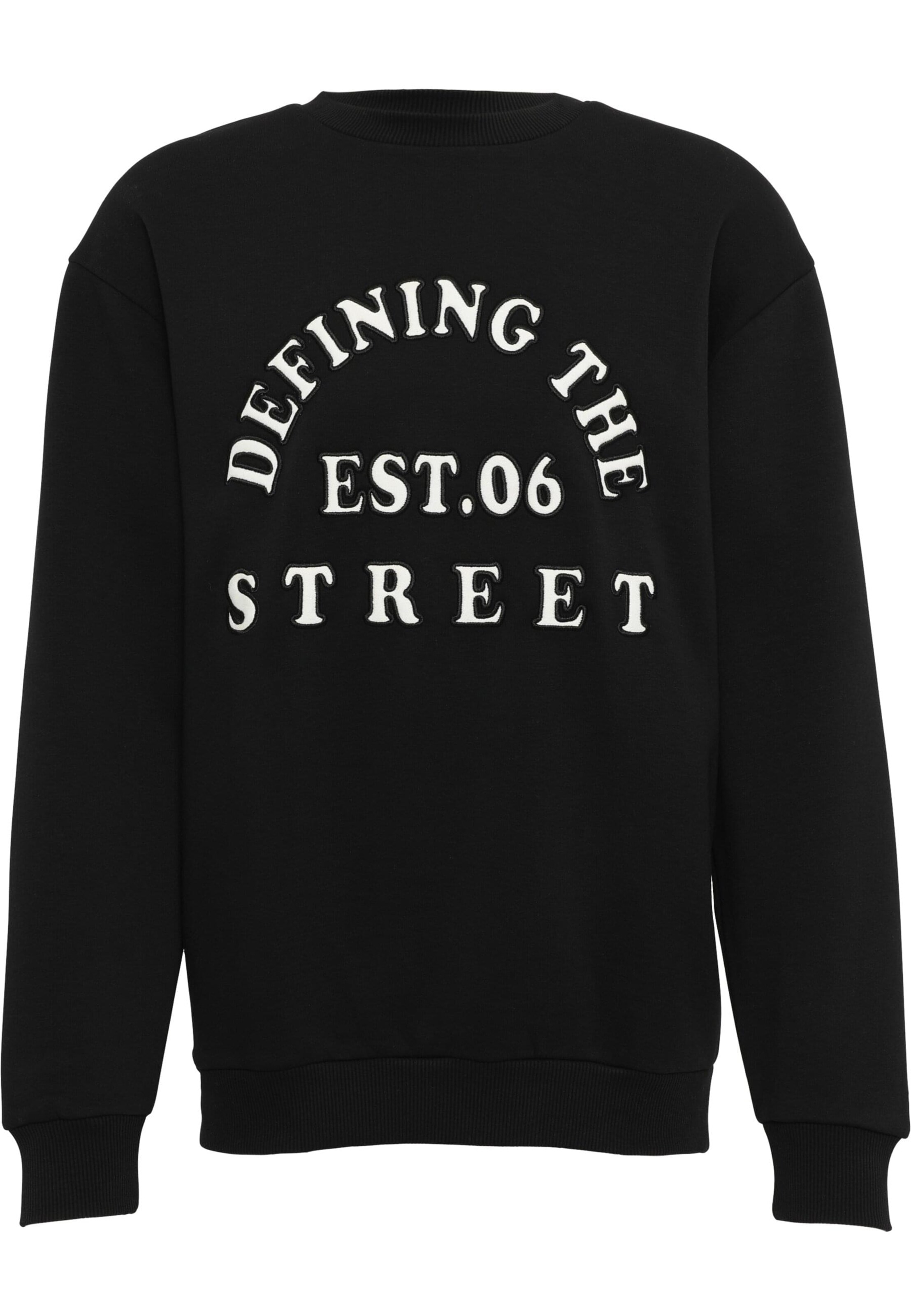 Sweat-shirt 'Ining' DEF en noir : devant