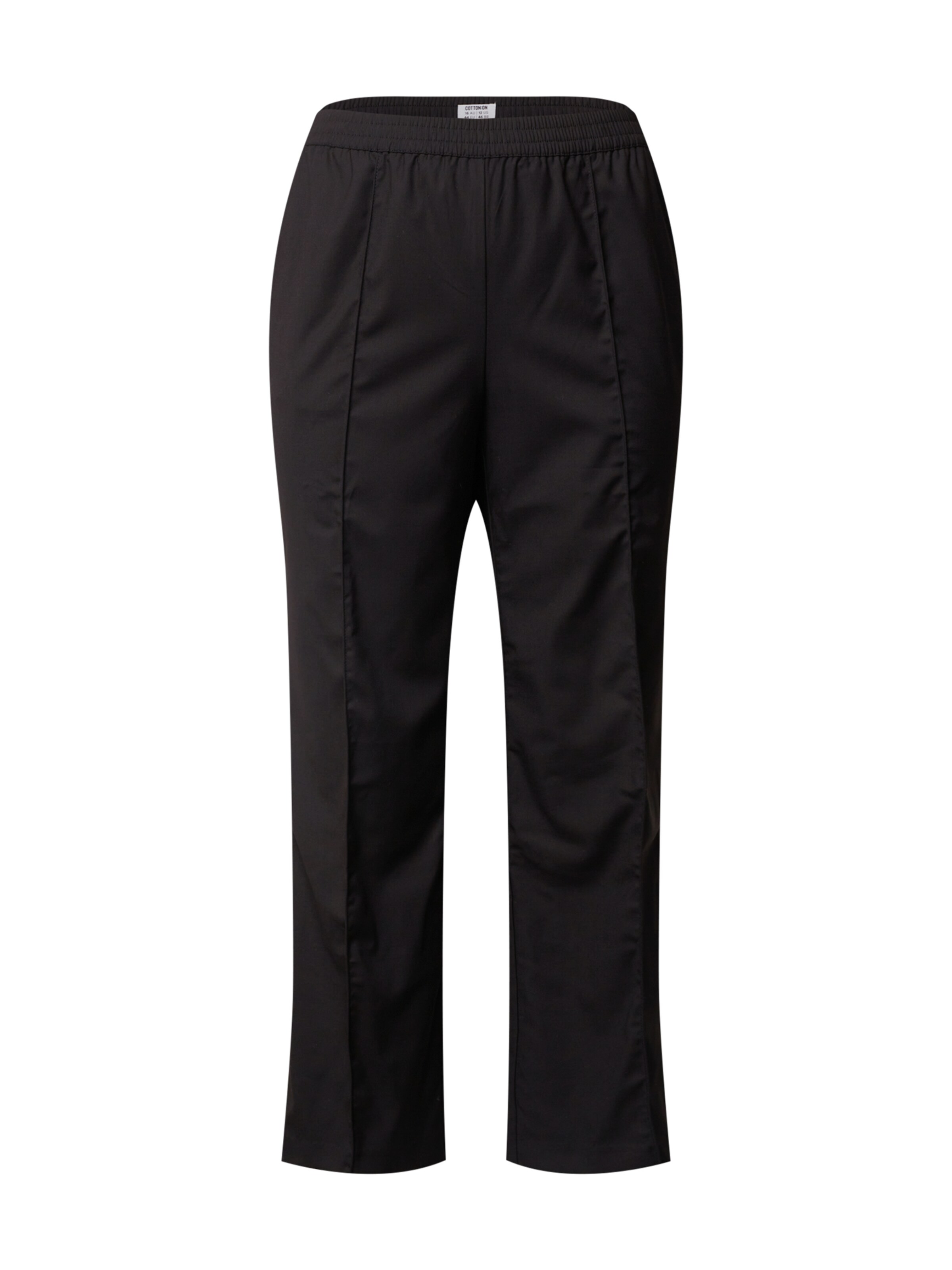 Cotton On Curve Regular Pants in Black: front