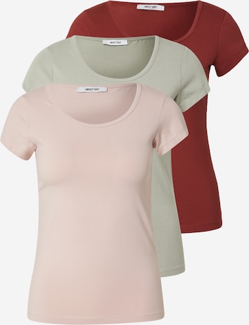 ABOUT YOU Póló 'Madlin' - zöld: elől