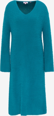 MYMO Knitted dress in Blue: front