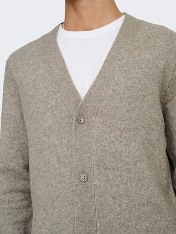 Giacchetta 'Maglieria' di Only & Sons in beige