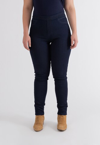 October Slimfit Jeggings in Blauw: voorkant