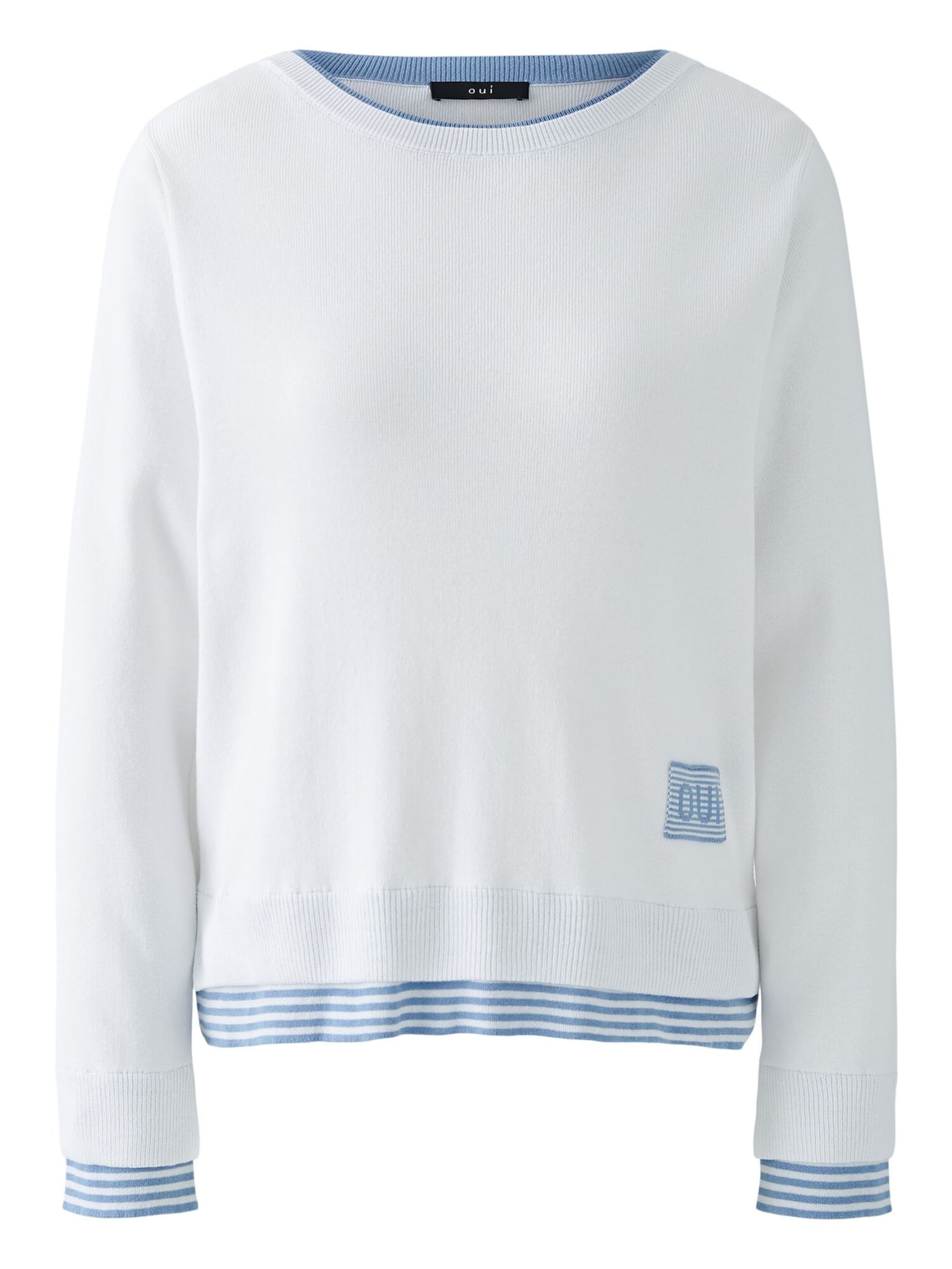 OUI Pullover 'Leeza' in Weiß: Vorderseite