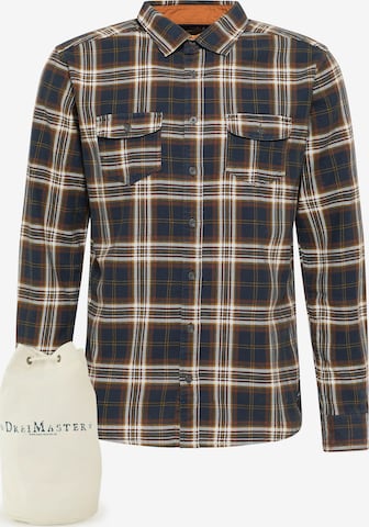 DreiMaster Vintage Regular fit Button Up Shirt in Blue: front