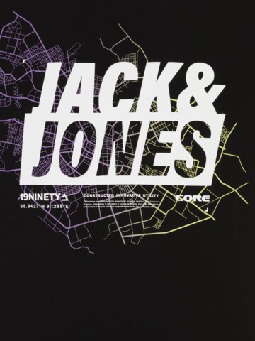 T-Shirt 'MAP' Jack & Jones Plus en noir