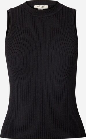 Oasis Knitted top in Black: front