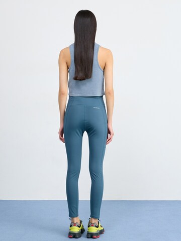 Skinny Pantalon outdoor 'Boundless Trek' COLUMBIA en bleu : derrière