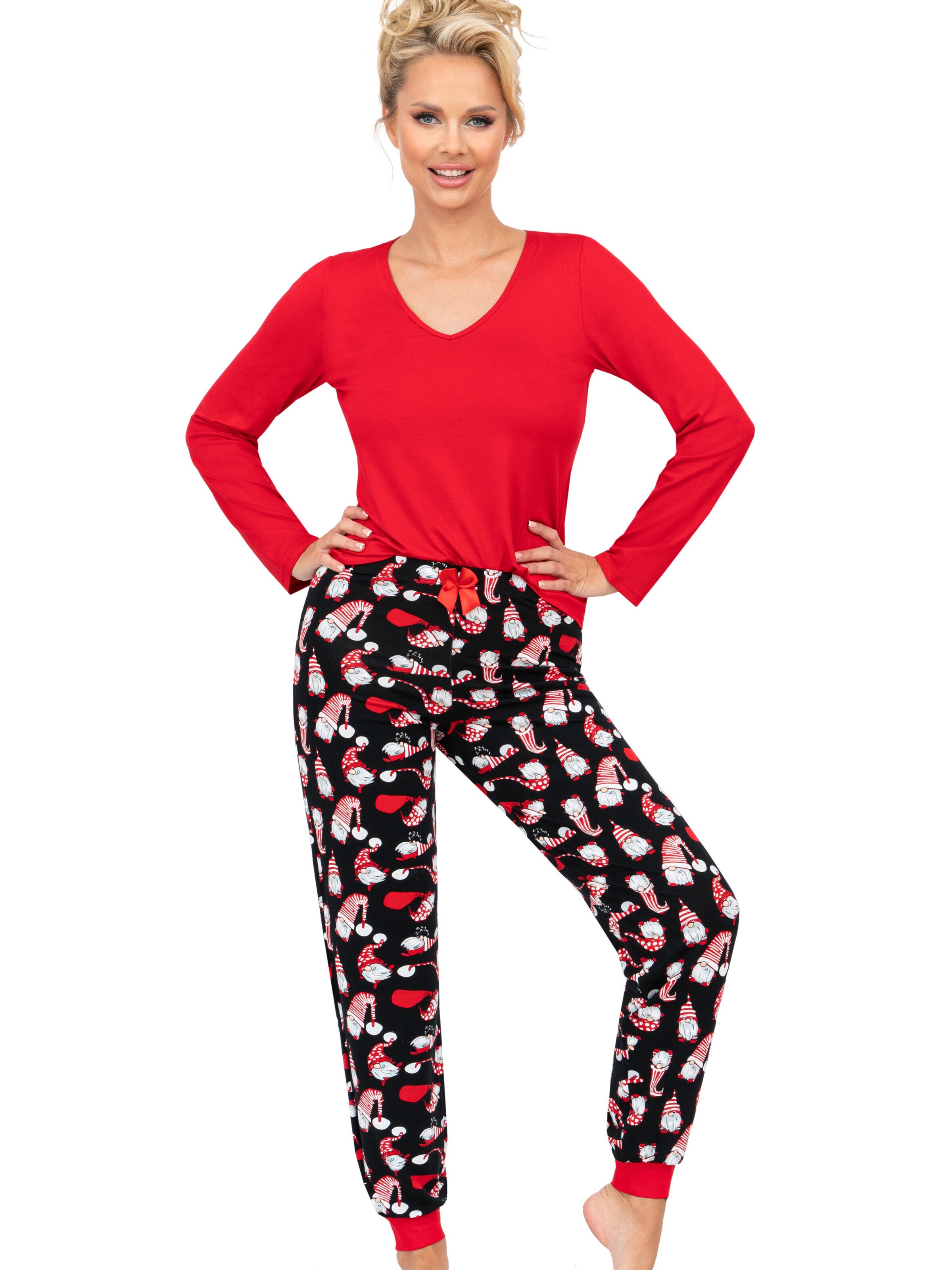 Donna Pajama 'Santi' in Red