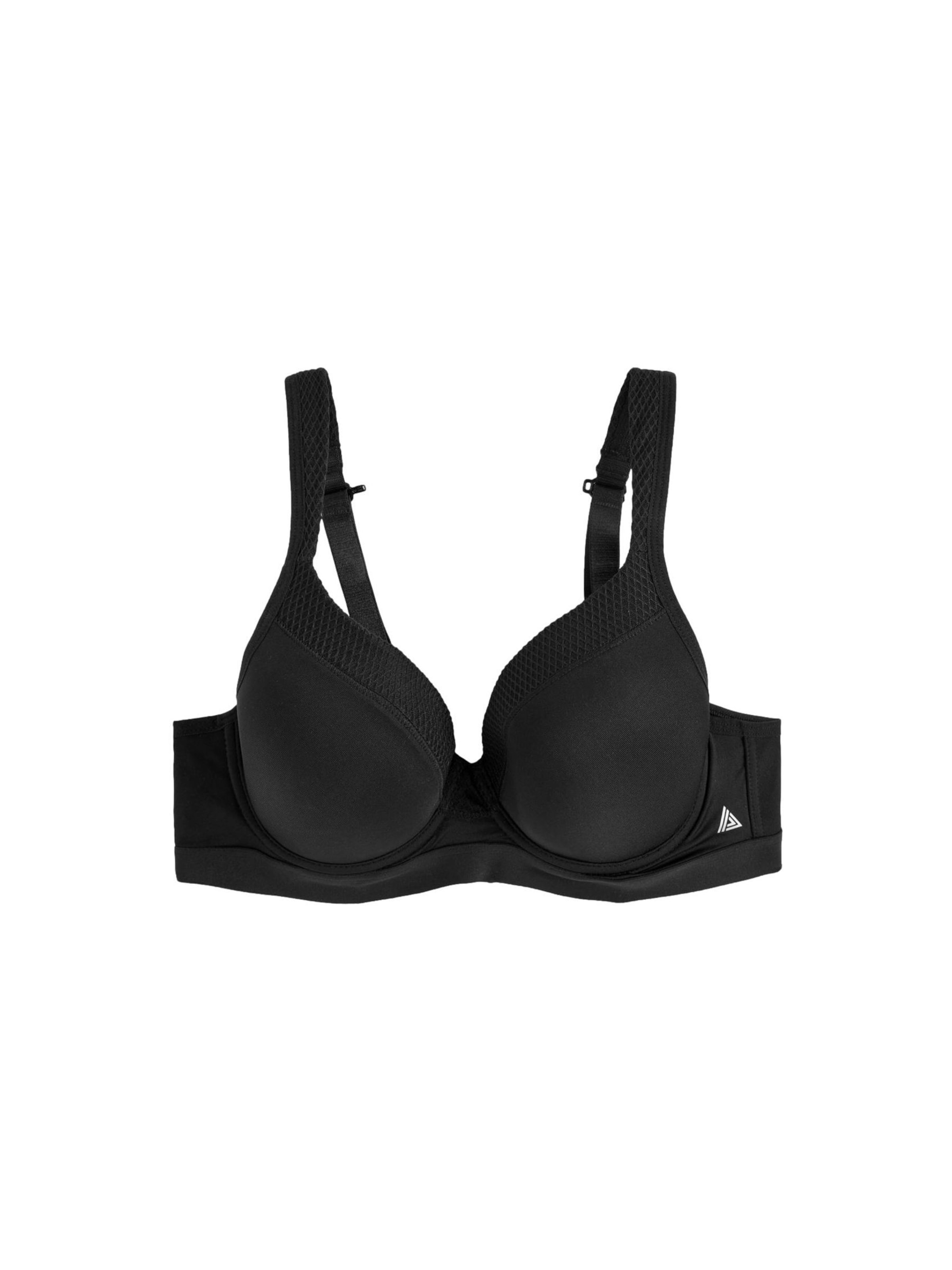 Next Бюстгальтер под футболку Спортивный бюстгальтер в Черный: спереди