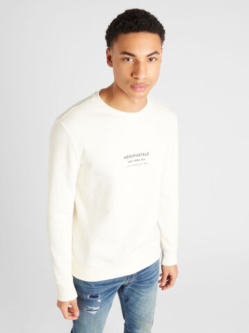 Sweat-shirt AÉROPOSTALE en beige : devant