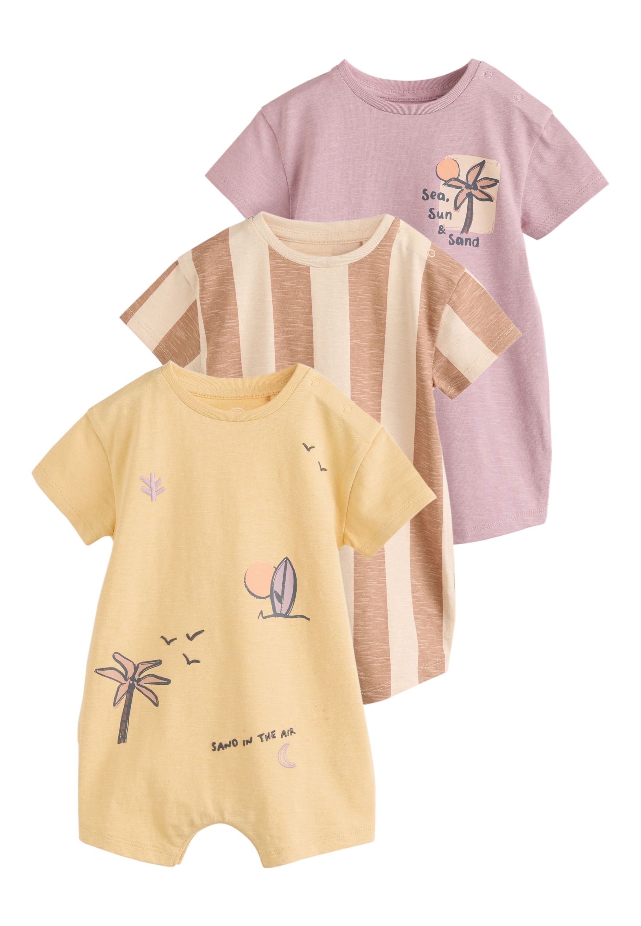 Next Ползунки/боди в Бежевый: спереди