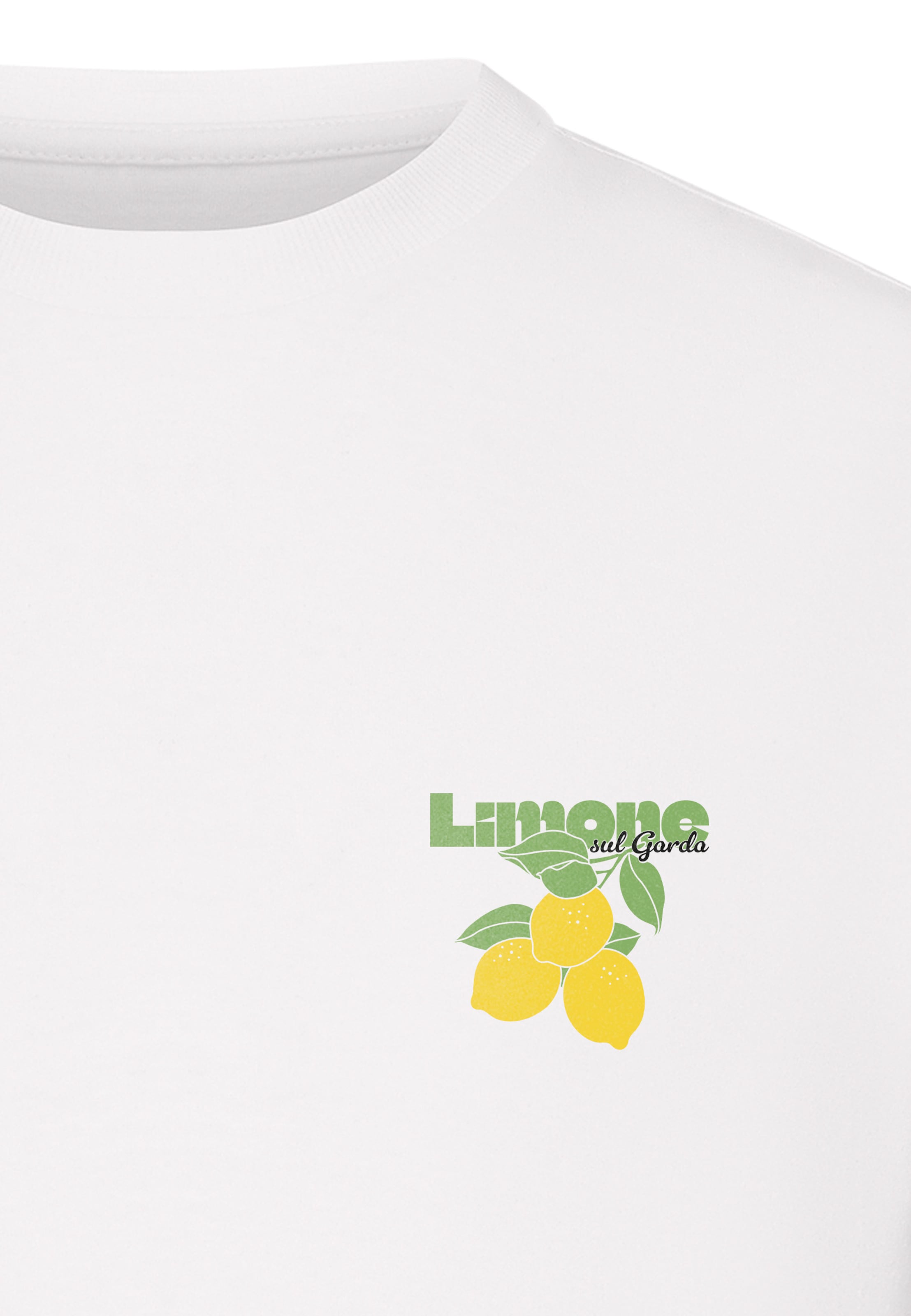 Miss Tee Тениска 'Limona Vibes' в бяло