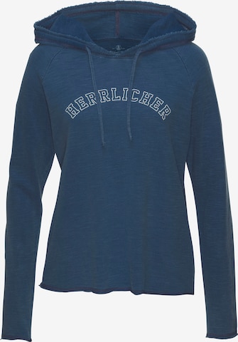 Herrlicher Sweatshirt in Blue: front