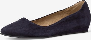 TAMARIS Ballerina in Blauw: voorkant