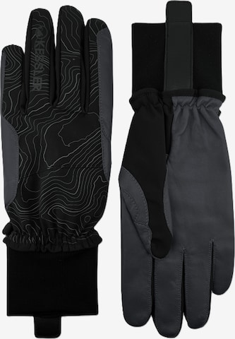 KESSLER Full Finger Gloves 'HAFJELL' in Black: front