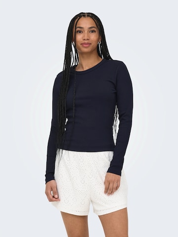ONLY Shirt 'ONLVAL' in Blau: Vorderseite