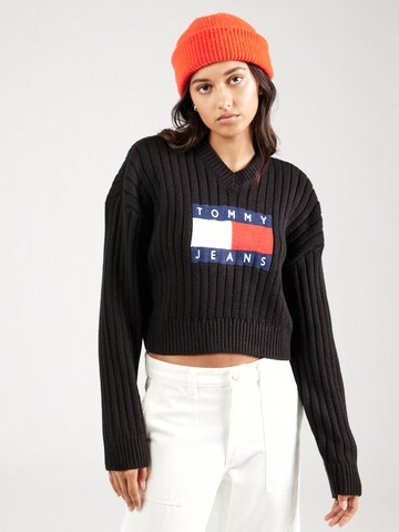 Pullover di Tommy Jeans in nero: frontale