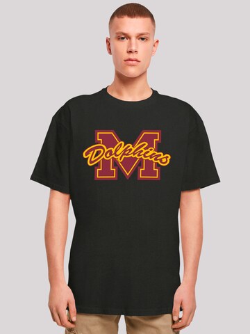 F4NT4STIC Shirt 'Sex Education M Dolphins Netflix TV Series' in Black: front