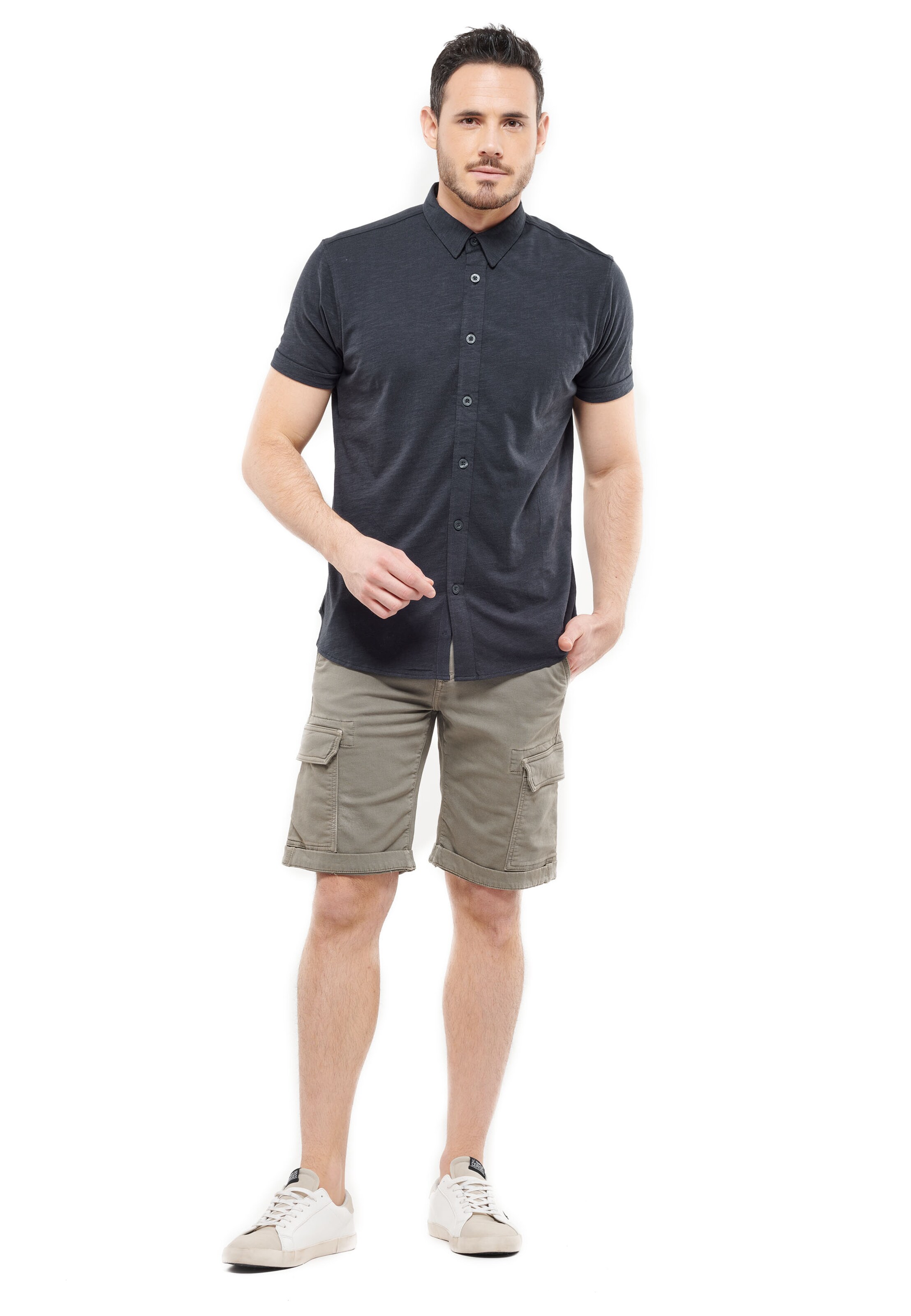 Le Temps Des Cerises Regular Pants 'DAMON' in Green