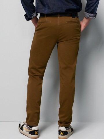 MEYER Regular Chino Pants in Brown