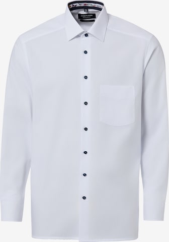 Andrew James Zakelijk overhemd in Wit: voorkant