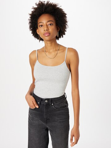 WEEKDAY Top in Grey: front