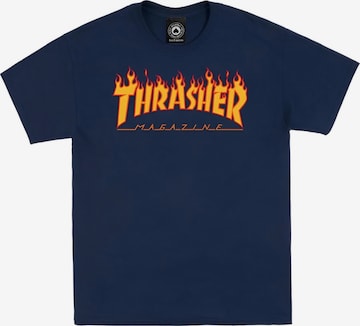 THRASHER Koszulka 'FLAME' w kolorze niebieski: przód