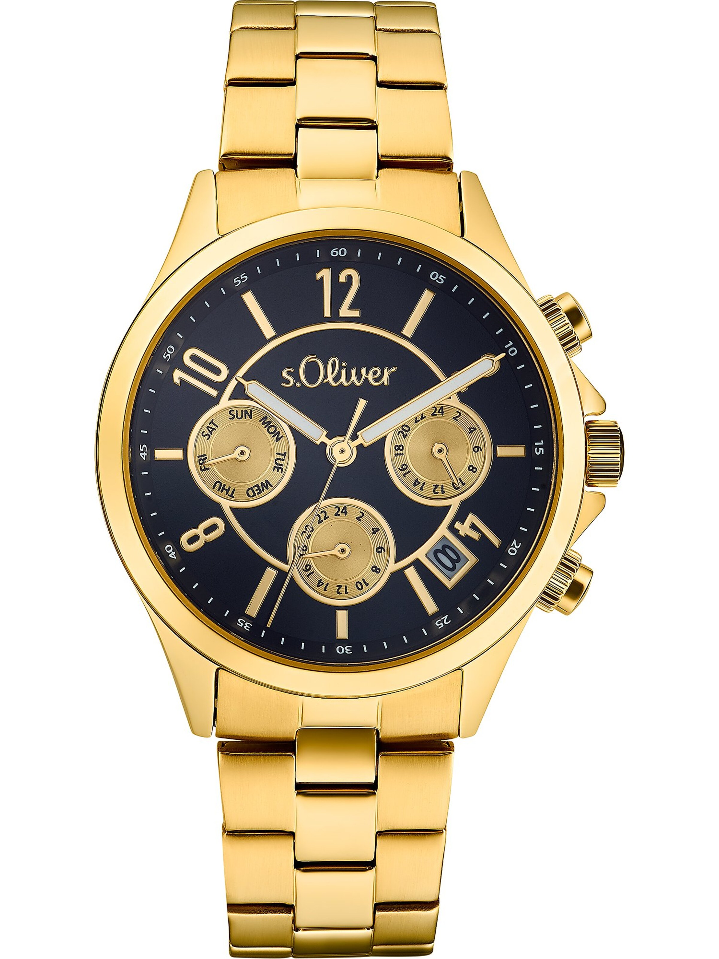 s.Oliver Analog Watch in Gold: front