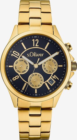 s.Oliver Analog Watch in Gold: front