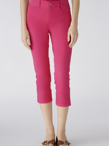 OUI Slim fit Pants in Pink: front