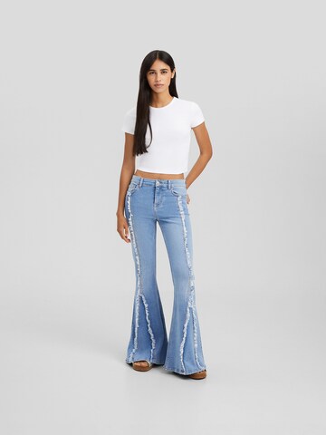 Bershka Flared Jeans in Blue