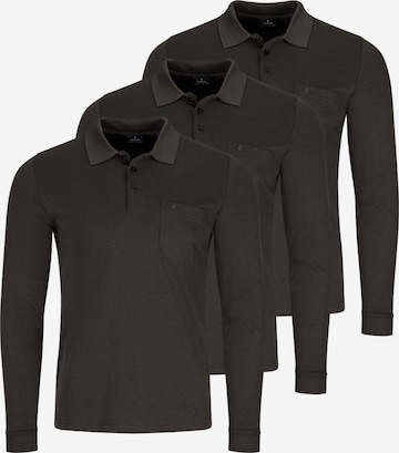 Ragman Shirt 'Basic' in Grey: front