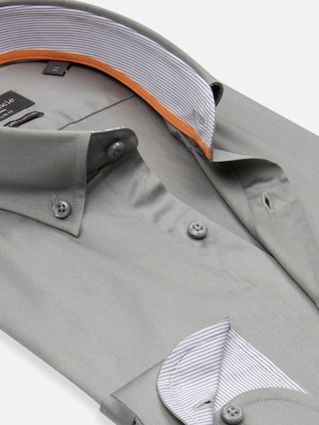 Slim fit Camicia business 'Leonardo' di 7Camicie in grigio