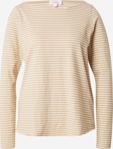 T-shirt s.Oliver en beige : devant