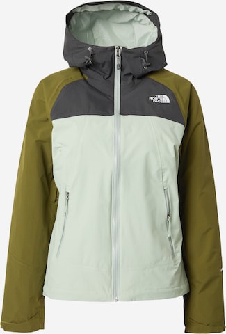 THE NORTH FACE Outdoorová bunda 'STRATOS' – šedá: přední strana