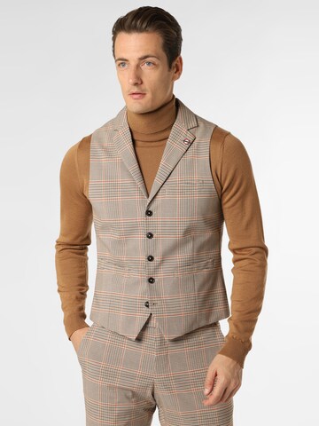 Finshley & Harding London Vest in Beige: front