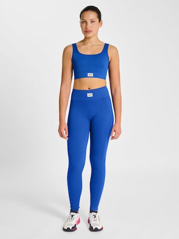 Hummel Bustier Sporttop in Blauw