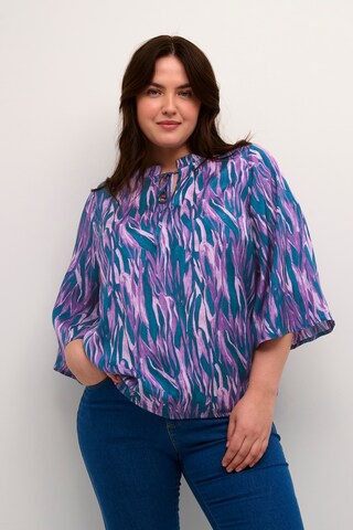 KAFFE CURVE Bluse 'Dory' in Lila: Vorderseite