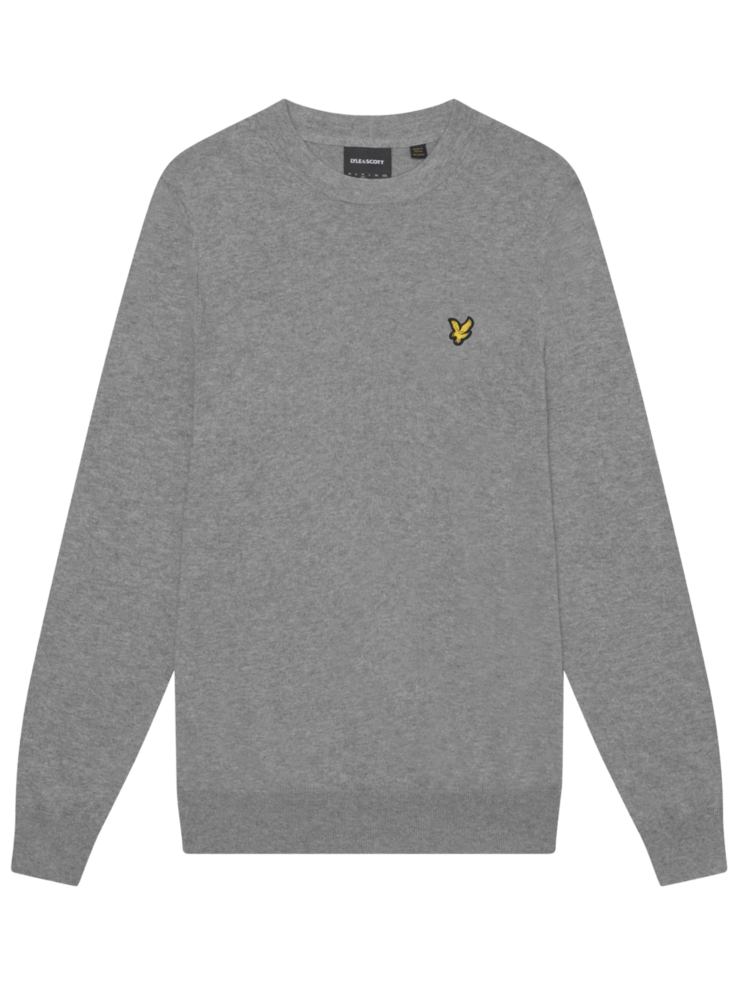Pull-over Lyle & Scott en gris : devant