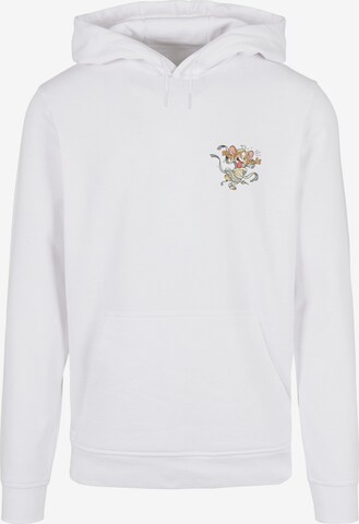 ABSOLUTE CULT Sweatshirt 'Tom and Jerry - Frankenstein Jerry' in White: front