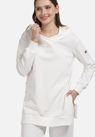 Sweat-shirt HELMIDGE en blanc : devant