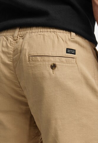 INDICODE JEANS Regular Trousers 'Erwil' in Beige