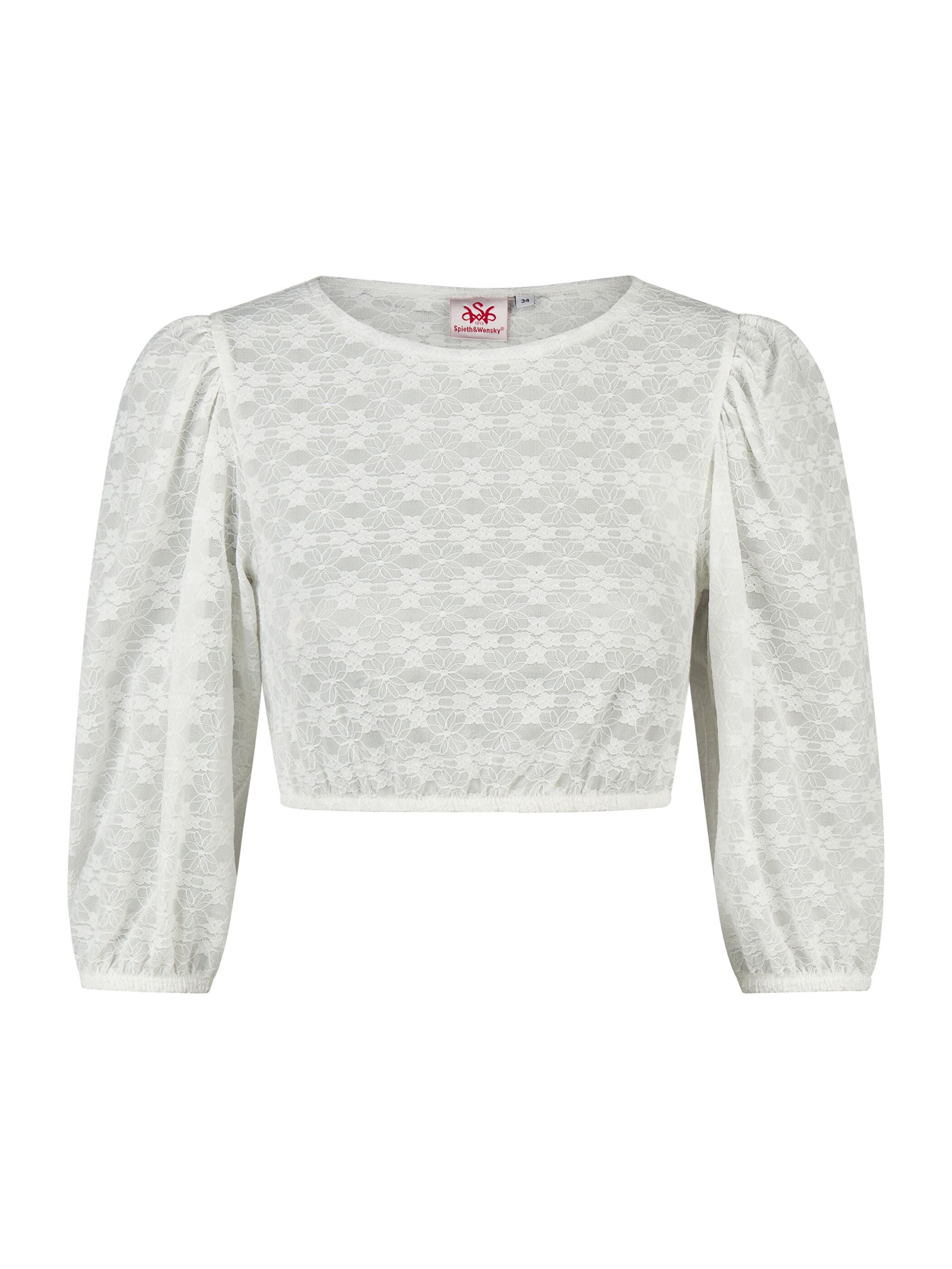 Blouse folklorique 'Kourtney' SPIETH & WENSKY en blanc : devant