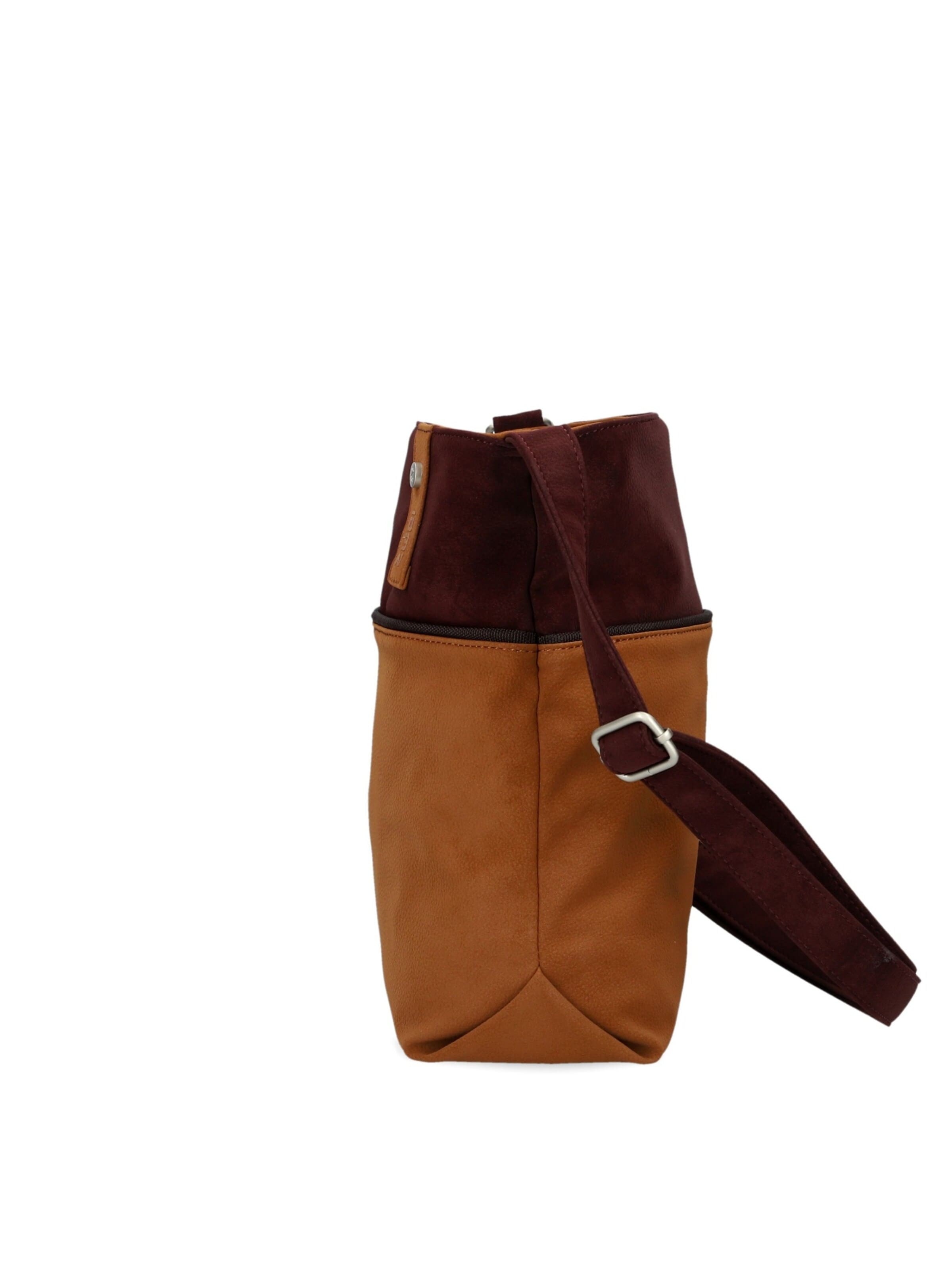 ZWEI Handbag 'JANA J10' in Brown